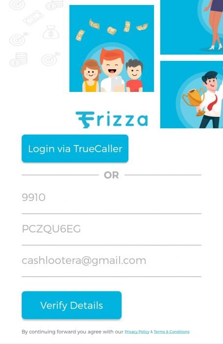Frizza Referral Code