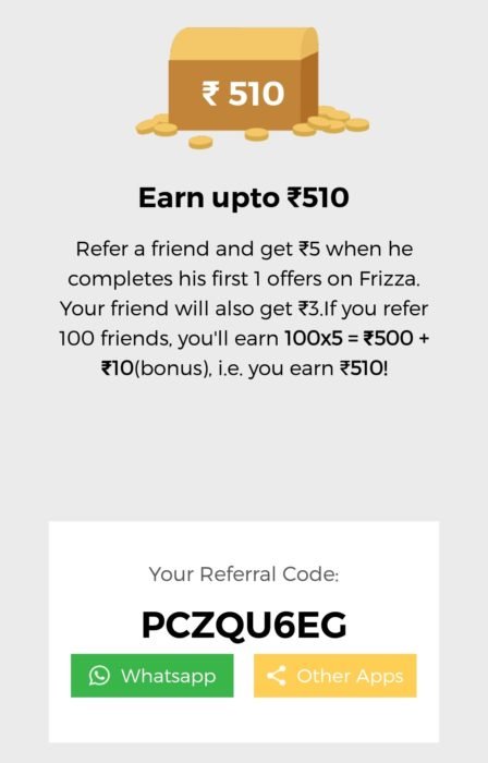 Frizza Referral Code