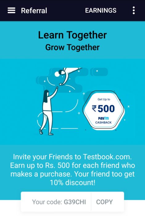 TestBook Referral Code