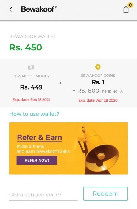 Bewakoof Earning Proof