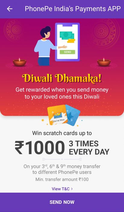 PhonePe Diwali Offer