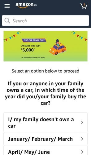 Amazon Car Trivia Quiz Answers