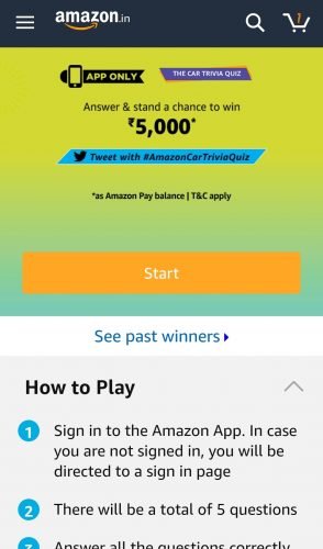Amazon Car Trivia Quiz Answers