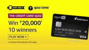 Amazon Credit Card Quiz Answers