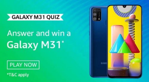 Amazon Galaxy M31 Quiz Answers