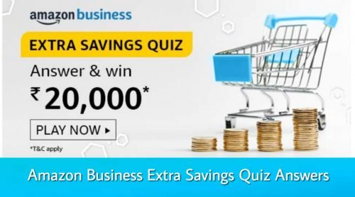 Amazon Extra Savings Quiz Answers