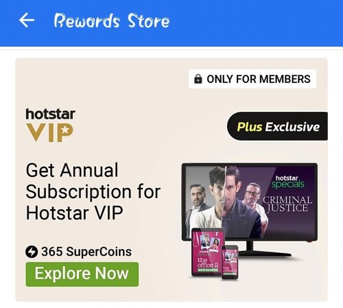 Hotstar Premium Susbcription