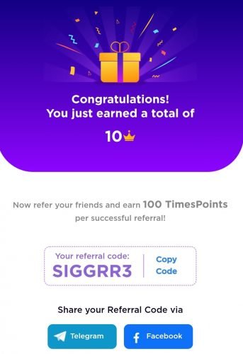 Times Points Referral Code