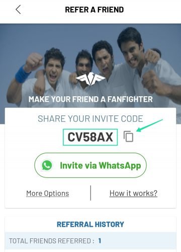 FanFight Refer Code