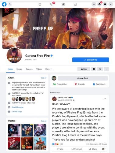 Free Fire Redeem Codes 2020