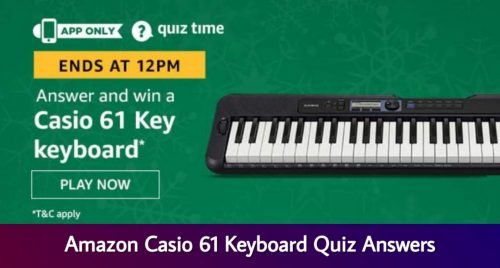 Amazon Casio 61 Keyboard Quiz Answers
