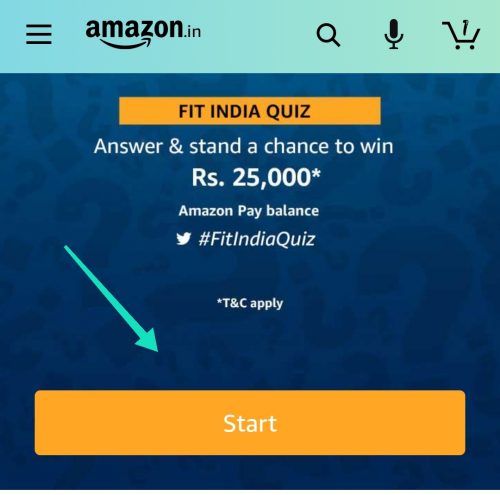 Amazon Fit India quiz