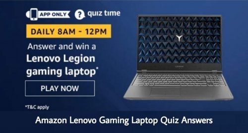 Amazon Lenovo Gaming Laptop Quiz