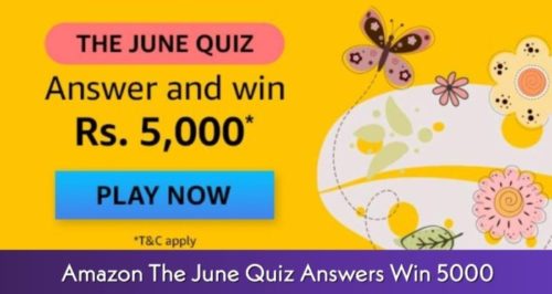Amazon The June Quiz Answers