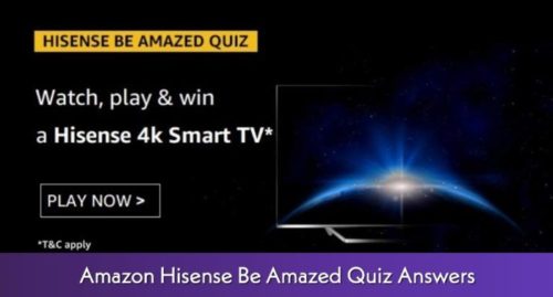 Amazon Hisense Be Amazed Quiz