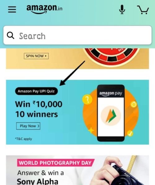 Amazon Pay UPI Quiz Answers