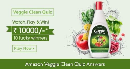 Amazon Veggie Clean Quiz Answers