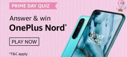 Amazon Prime Day OnePlus Nord Quiz