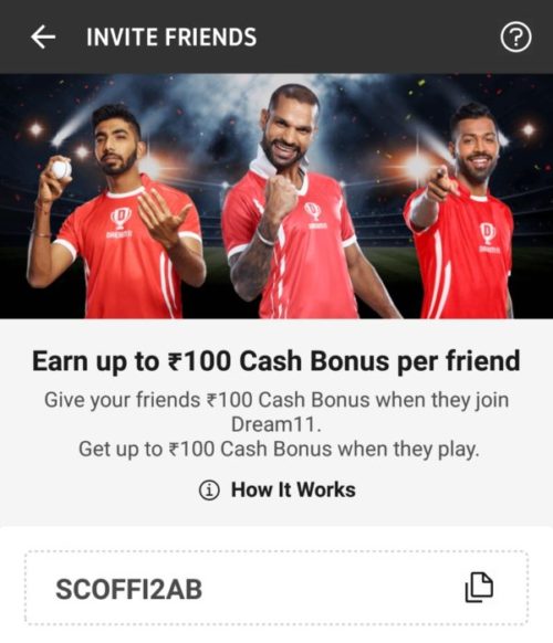 Dream11 Refer and Earn
