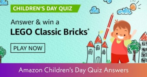 Amazon Children's Day Quiz Answers
