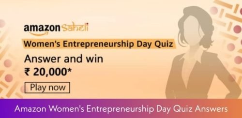 Amazon Womens Entrepreneurship Day Quiz Answers