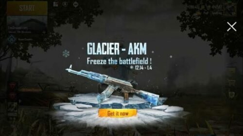 Akm Glacier PUBG Skins free