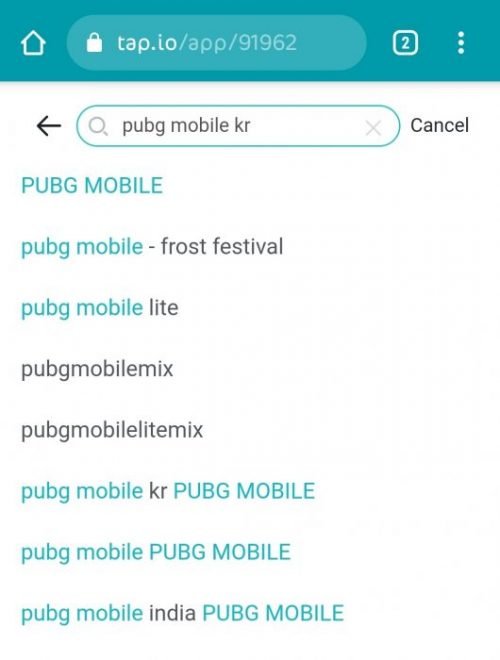 Pubg Mobile Kr Tap Tap