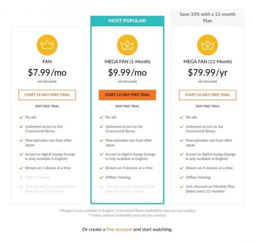 Crunchyroll - Teste Gratuito 3 R$ 0 - Promobit