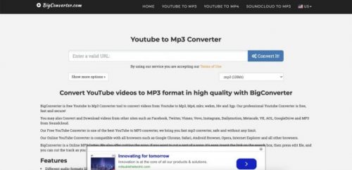 Free YouTube to MP3 Converter Online App