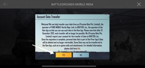 PUBG Account Data Transfer to Battlegrounds Mobile india