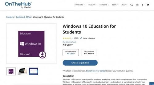 Windows 10 Student Discount – Get Upto 95% Discount on Windows 10