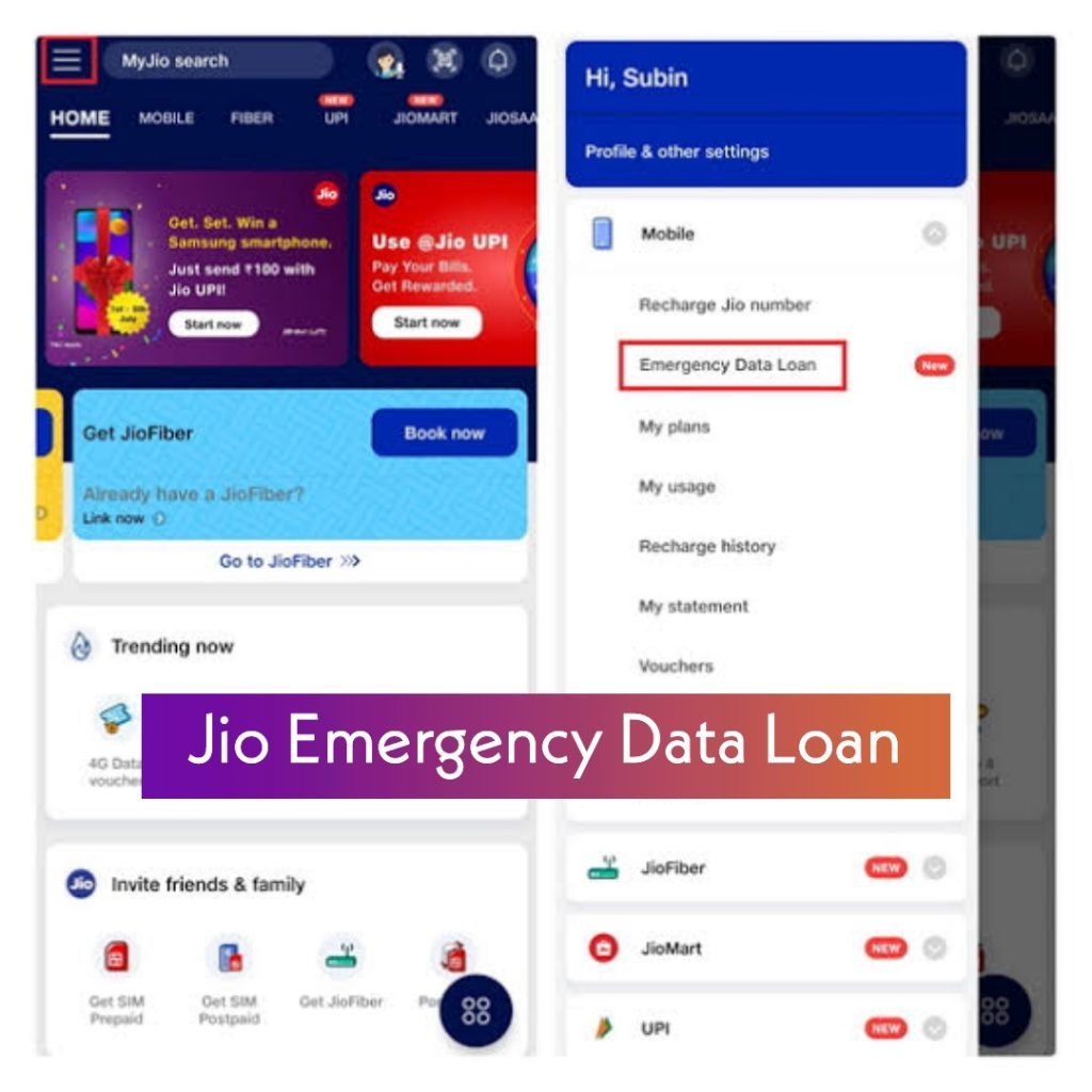 jio data loan number