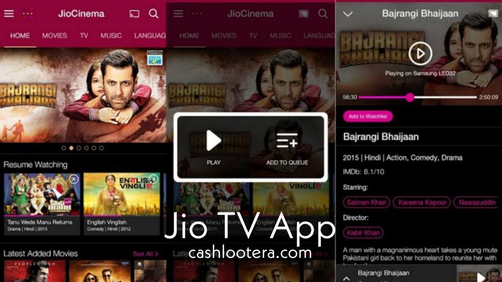 Jio Free Live TV App