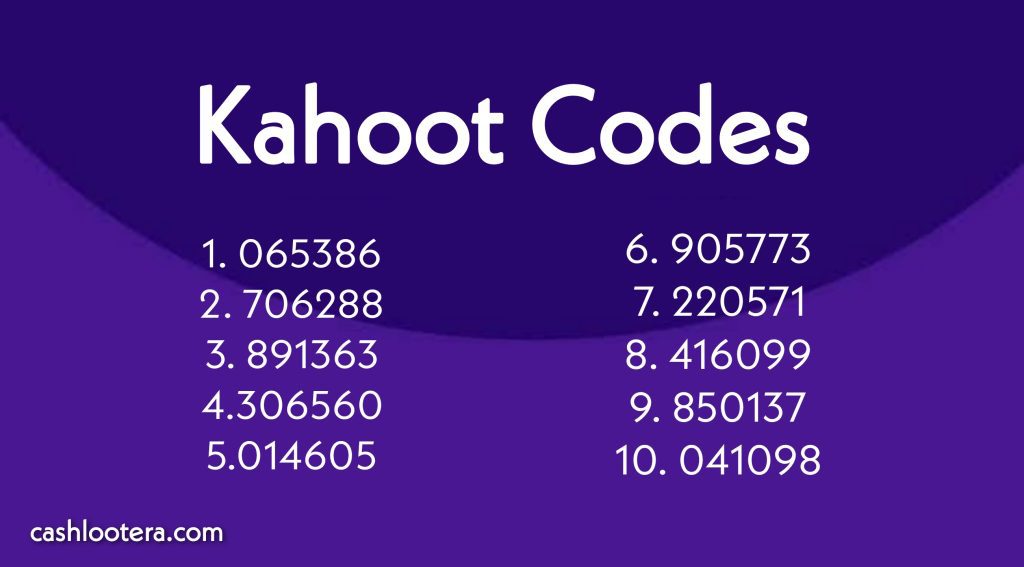 Kahoot Codes