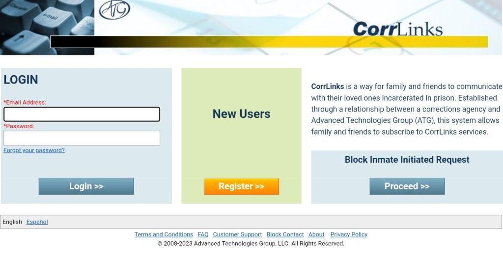 Corrlinks Login