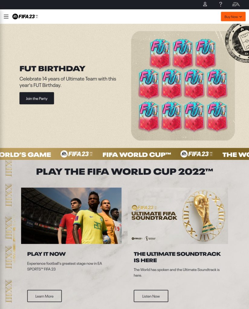 FIFA 23 Web App Login