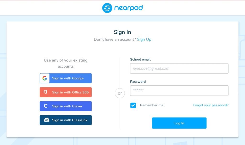 Nearpod Login