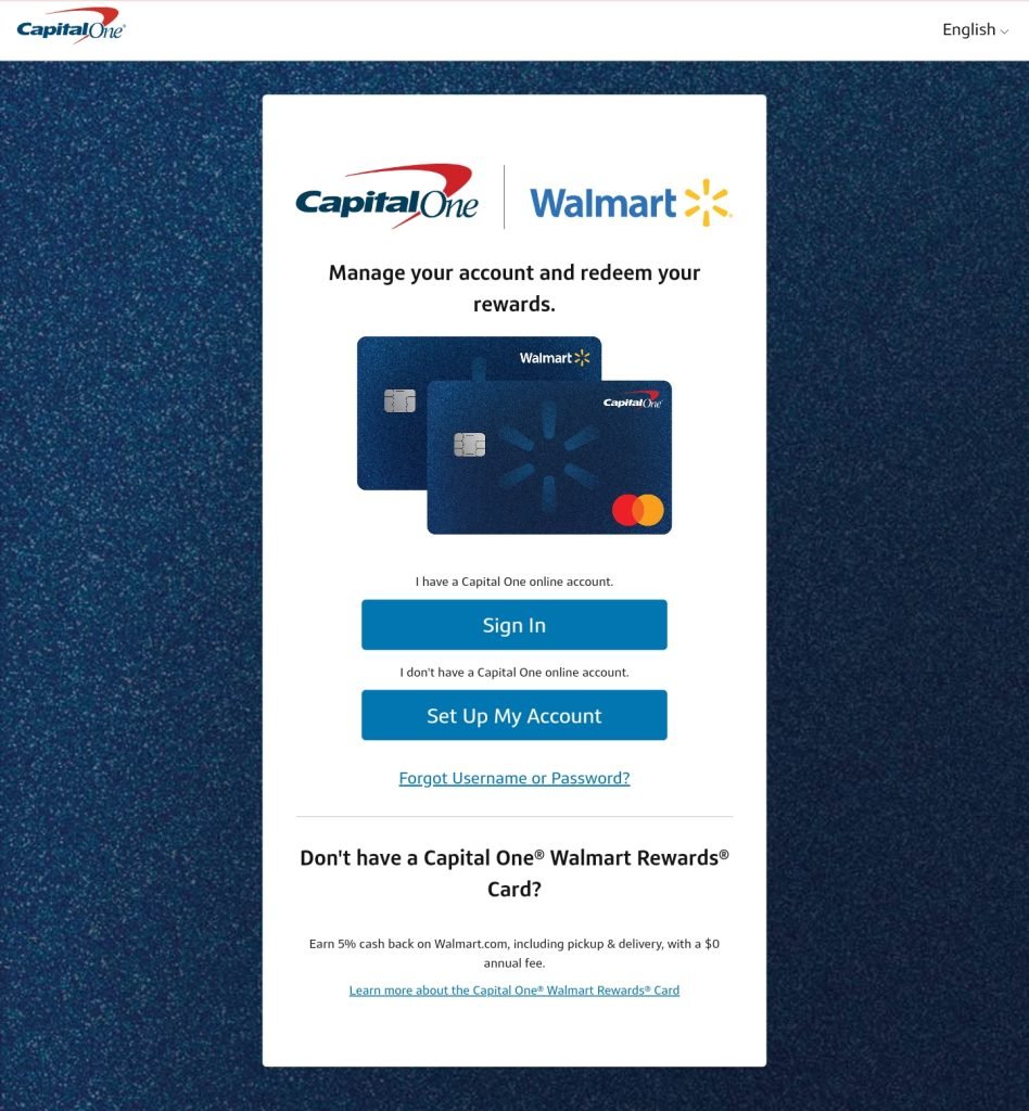 Walmart Credit Card Login